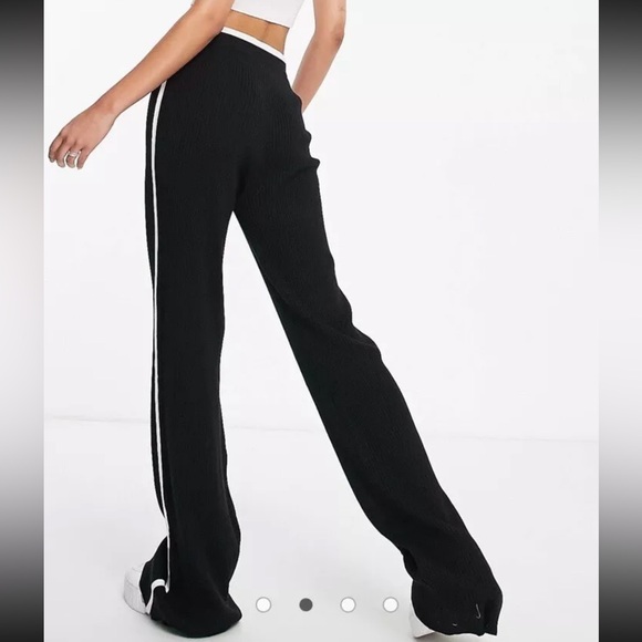 4th and Reckless ribbed knit SET top and bottom XS black and white SUPER SOFT - Picture 13 of 16